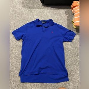 Ralph Lauren polo, gently worn, royal blue with red horse. Size large.
